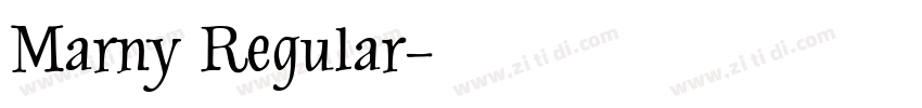 Marny Regular字体转换